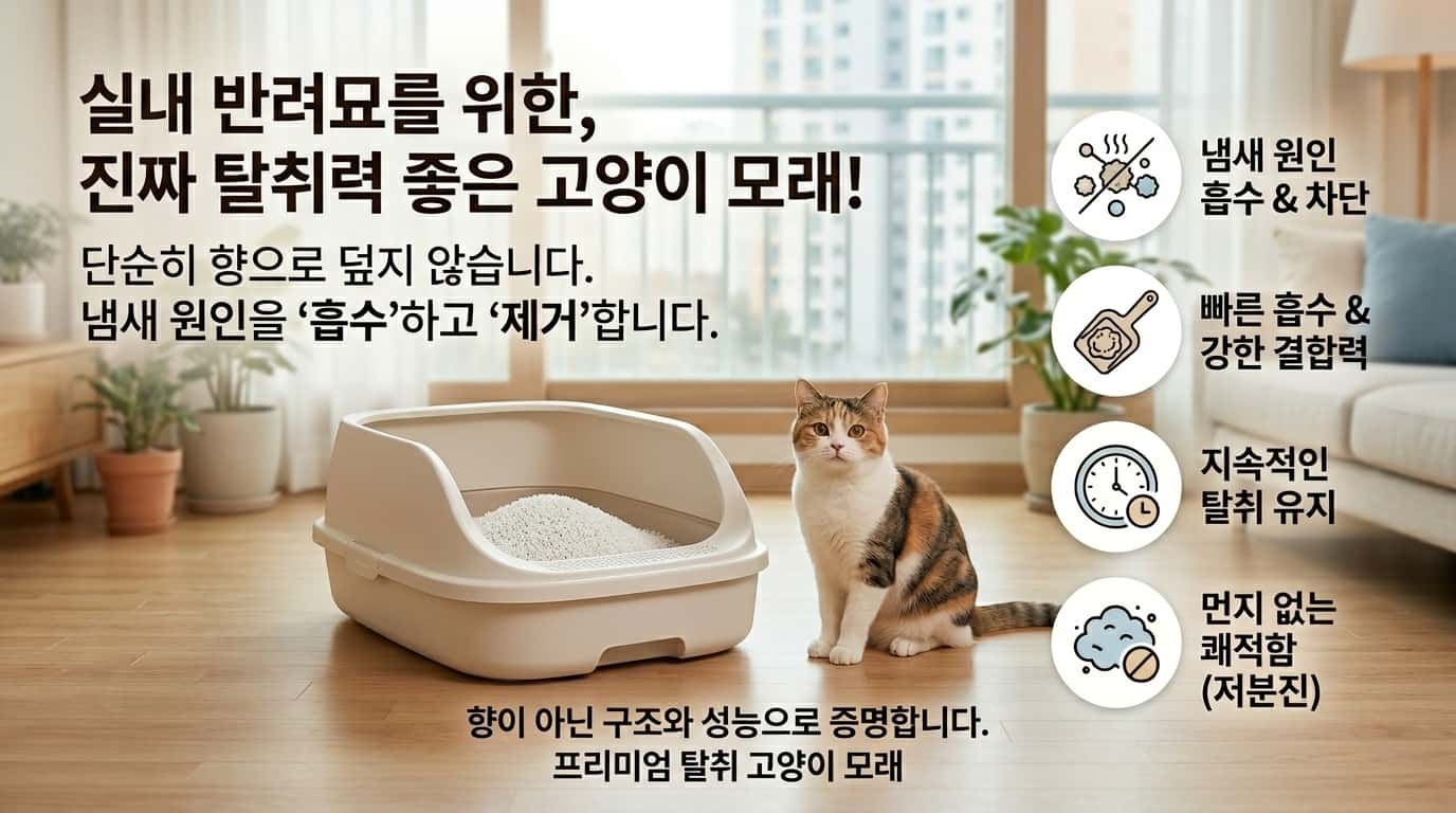 탈취력 좋은 고양이 모래 기준