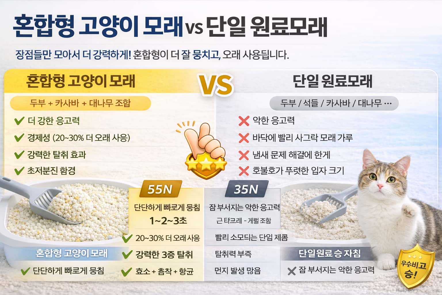 혼합형 고양이 모래, 왜 한국 시장에서 빠르게 성장하고 있을까?