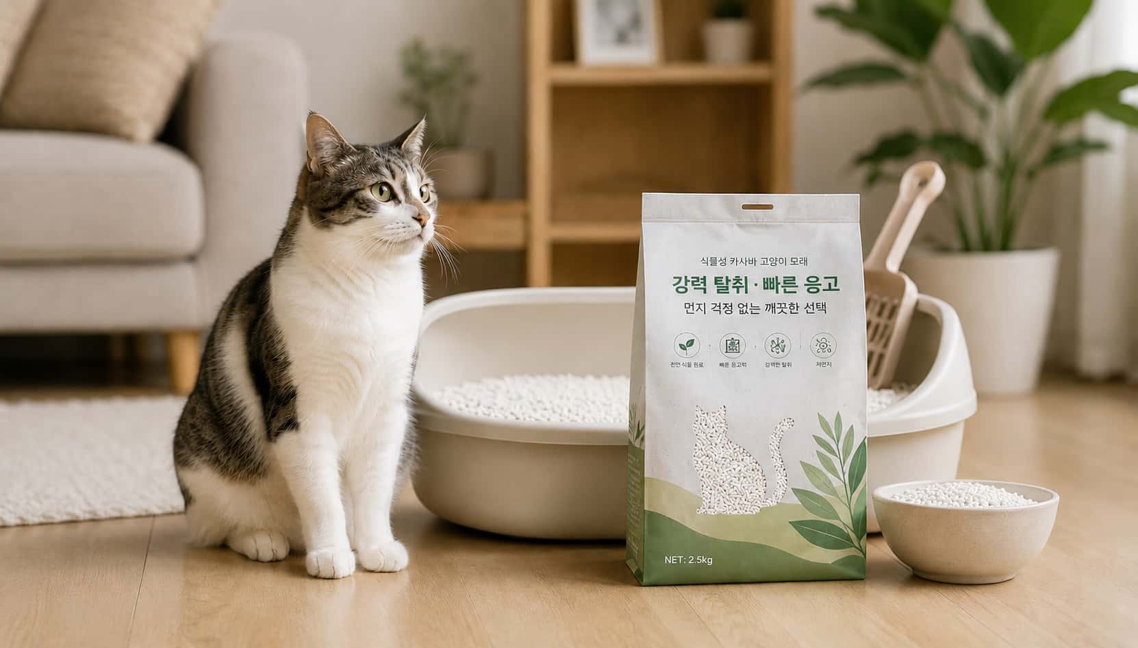 한국 반려인을 위한 고양이 모래 선택 가이드