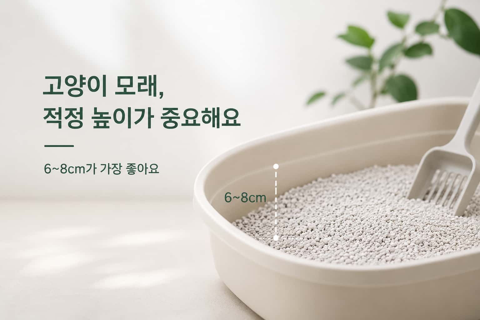 고양이 화장실에 모래는 얼마나 넣어야 할까요? 적정 높이가 중요한 이유